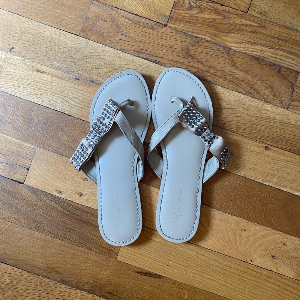 Tan INC Flip Flops